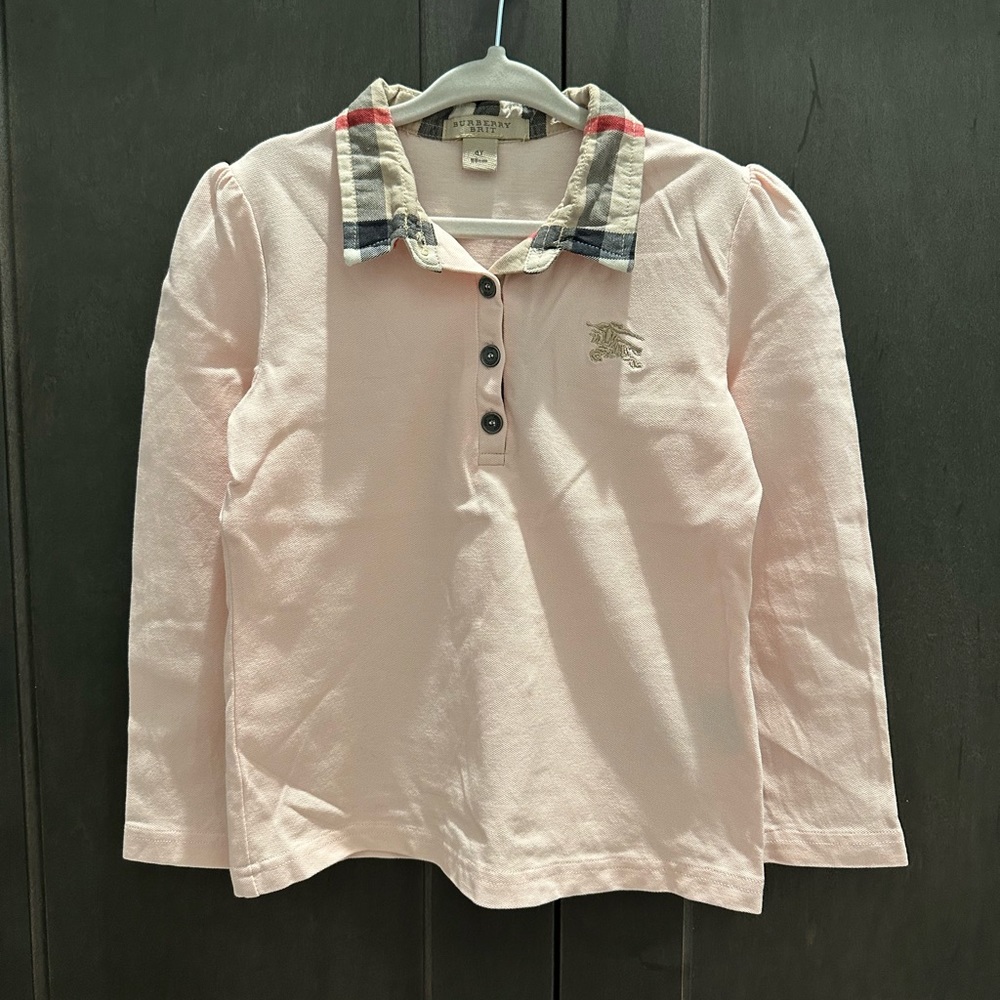 Burberry long sleeve polo